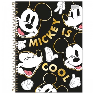 Caderno Universitário Mickey 1 Matéria C/80 Folhas Tilibra