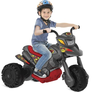 Mini Moto Elétrica Infantil Branca Triciclo Para Crianças Po - LCG ELETRO