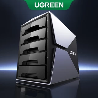 UGREEN USB 3.0 SSD/HDD Case 5-BAY 2.5/3.5 " RAID Externo Hard Drive Enclosure Para PC Monitor De Armazenamento Em Casa Até 90TB