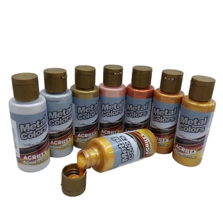Tinta Acrilica Metal Colors 60 Ml Acrilex - Diversas Cores