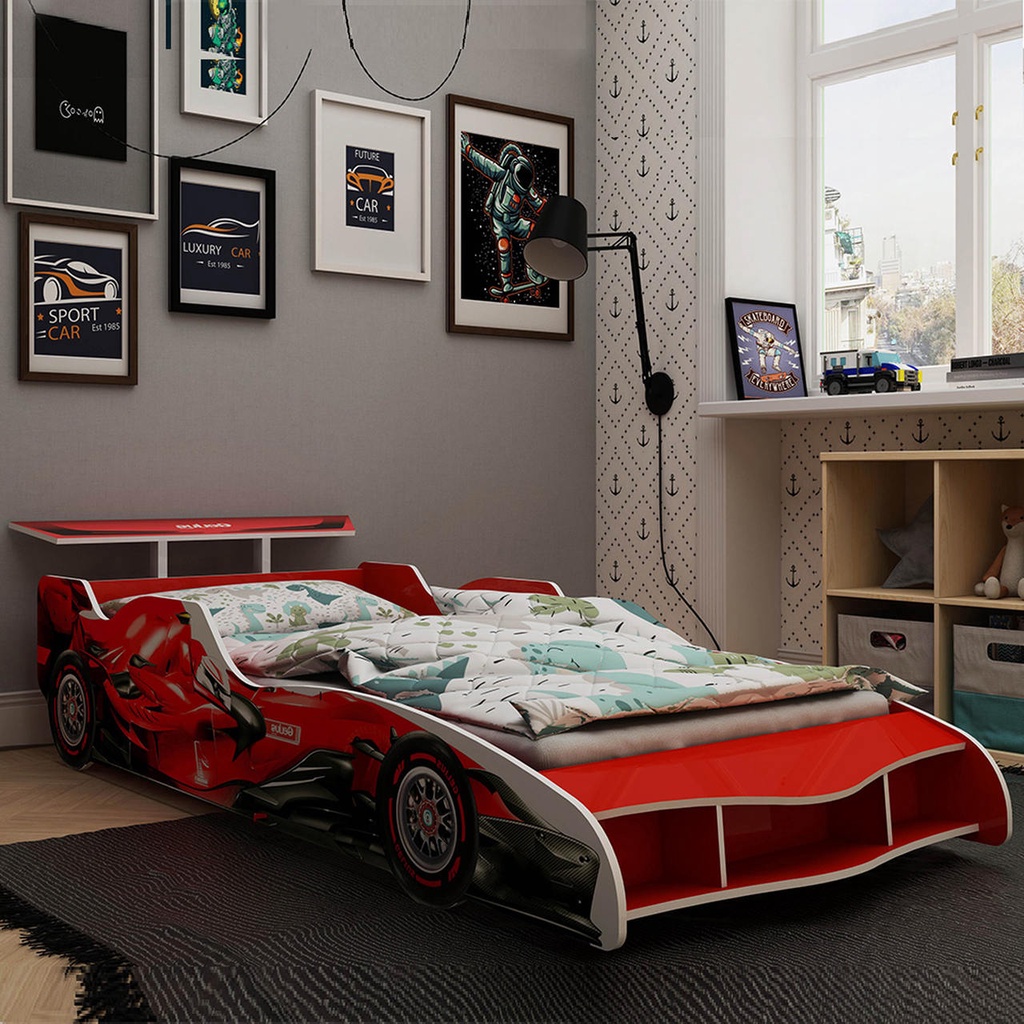 Cama Carro Infantil Evolution Car M08 Vermellho - Mpozenato