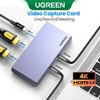 UGREEN Cartão De Captura De Vídeo 4K 1080P USB 3.0 HDMI 2.0 Para Jogo De Reunião Gravação Ao Vivo