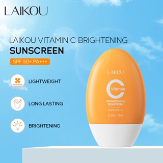 LAIKOU Protetor Solar UV Vitamina C Brilhante SPF50 PA + + Suncream 50g