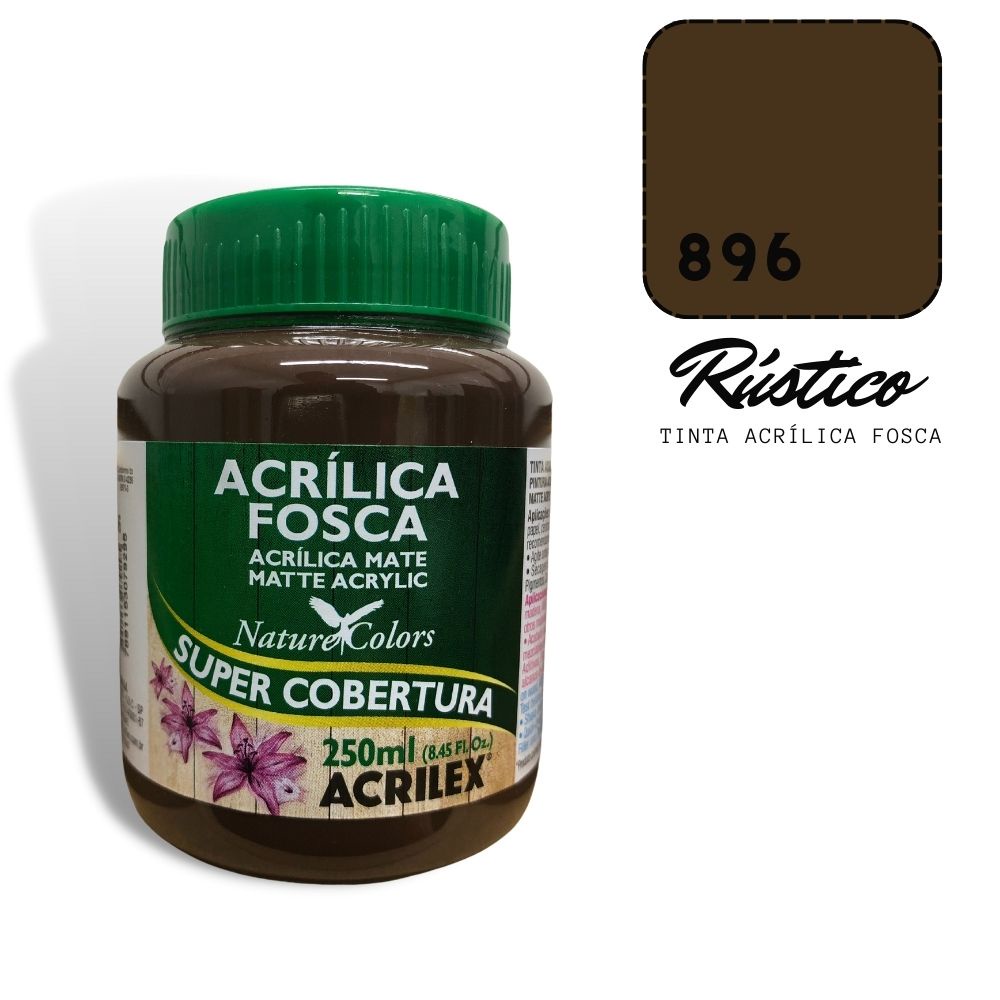 Tinta Acrilica Fosca Acrilex 250ml 896 Rustico | Shopee Brasil