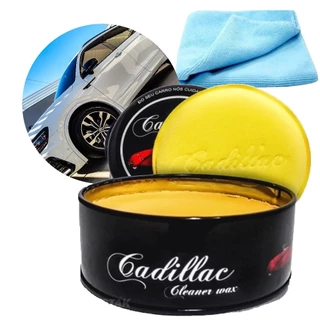 Kit Cera Cadillac Cleaner wax + aplicador + Pano Microfibra