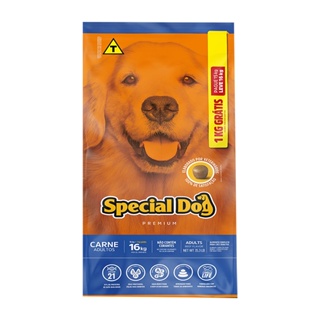 Ração Special Dog Cães Adultos Carne - 15kg + 1kg Bônus Bag