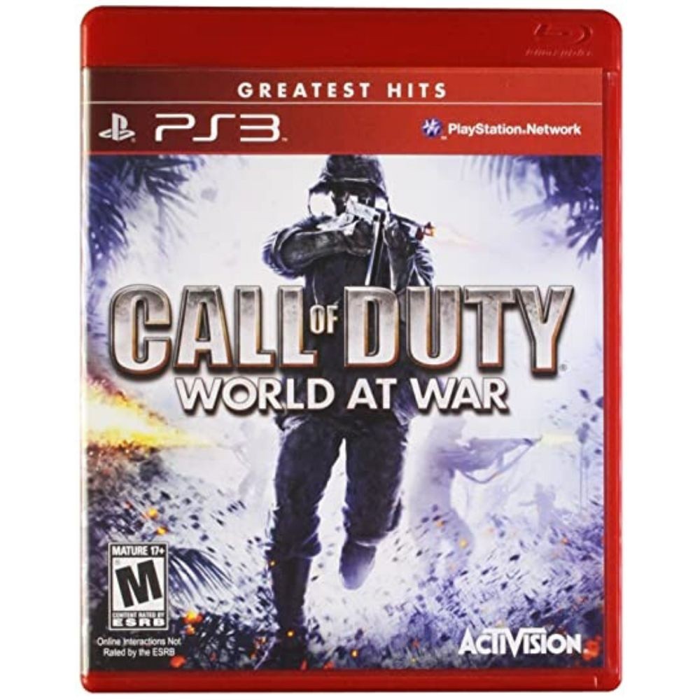 Call Of Duty World At War PS3 Usado Nota Fiscal Mídia Fisica