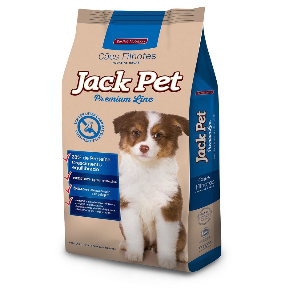 Ração Jack Pet Premium Line Filhotes Todas As Raças 1Kg Shopee Brasil