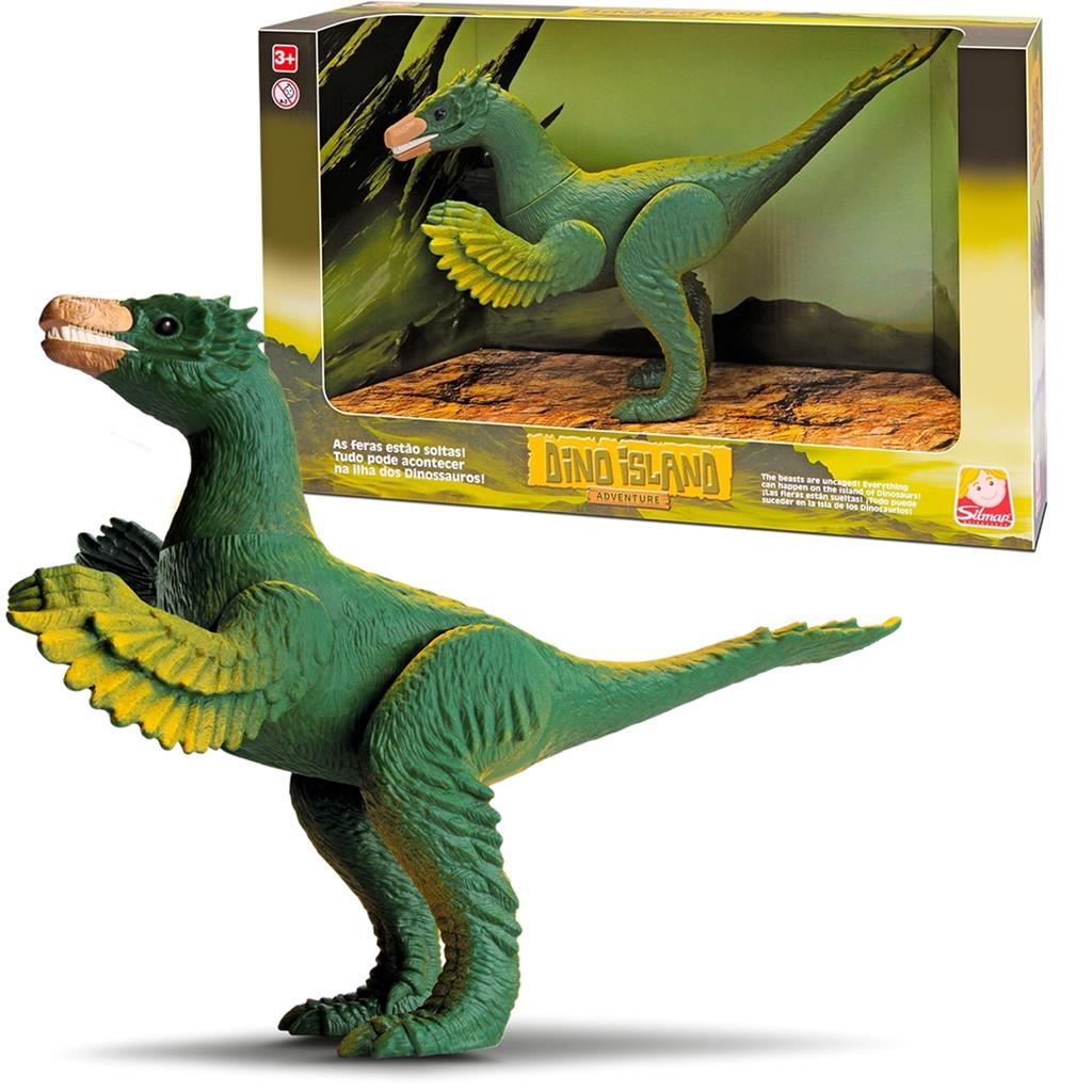 Boneco Dinossauro Deinonychus Articulado Dino Island - Silmar ...