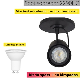 KIT 2290HC 10 spots + 10 Lâmpadas dicroicas par16
