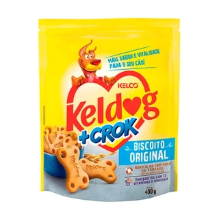 Biscoito Original +Crock Keldog Para Cães 400g em Oferta na Shopee