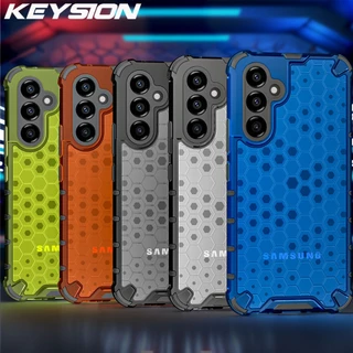 KEYSION Capa Armadura Anti-Impacto Para Samsung A54 5G A34 A14 A13 5G A04S De Celular Transparente Em Favo De Mel Galaxy M23 5G M52 M13