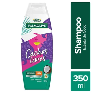 Shampoo Palmolive Cachos Livres Extrato de Coco 350ml em Oferta na Shopee