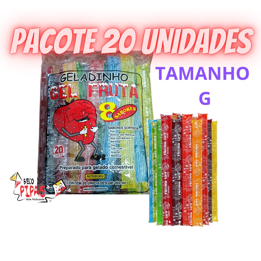 Kit 120 Saquinhos Para Sorvete Geladão Sacolé Juju Geladinho Gourmet  5,5x22cm - (3 Pacotes)