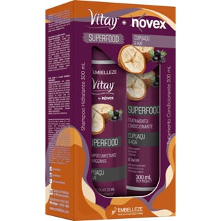 Shampoo e Condicionador Vitay Novex Superfood Cupuaçu e Açaí 300ml