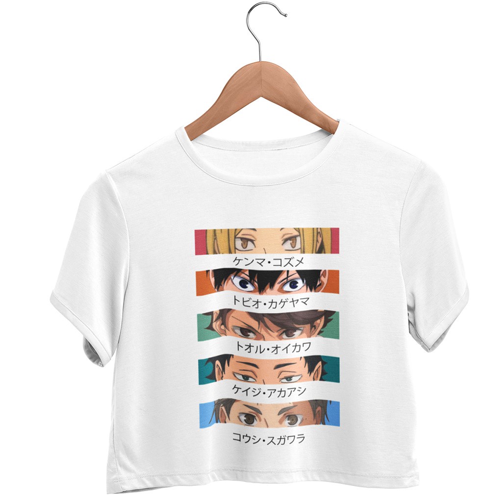 Camiseta Anime Haikyuu Monster Generation Edição Especial HINATA KAGEYAMA  MIYA BOKUTO USHIJIMA