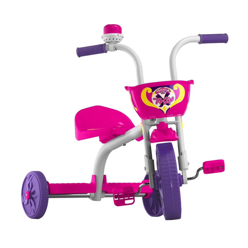 Triciclo Motoca Infantil Menina Moranguito - Kepler em Promoção é