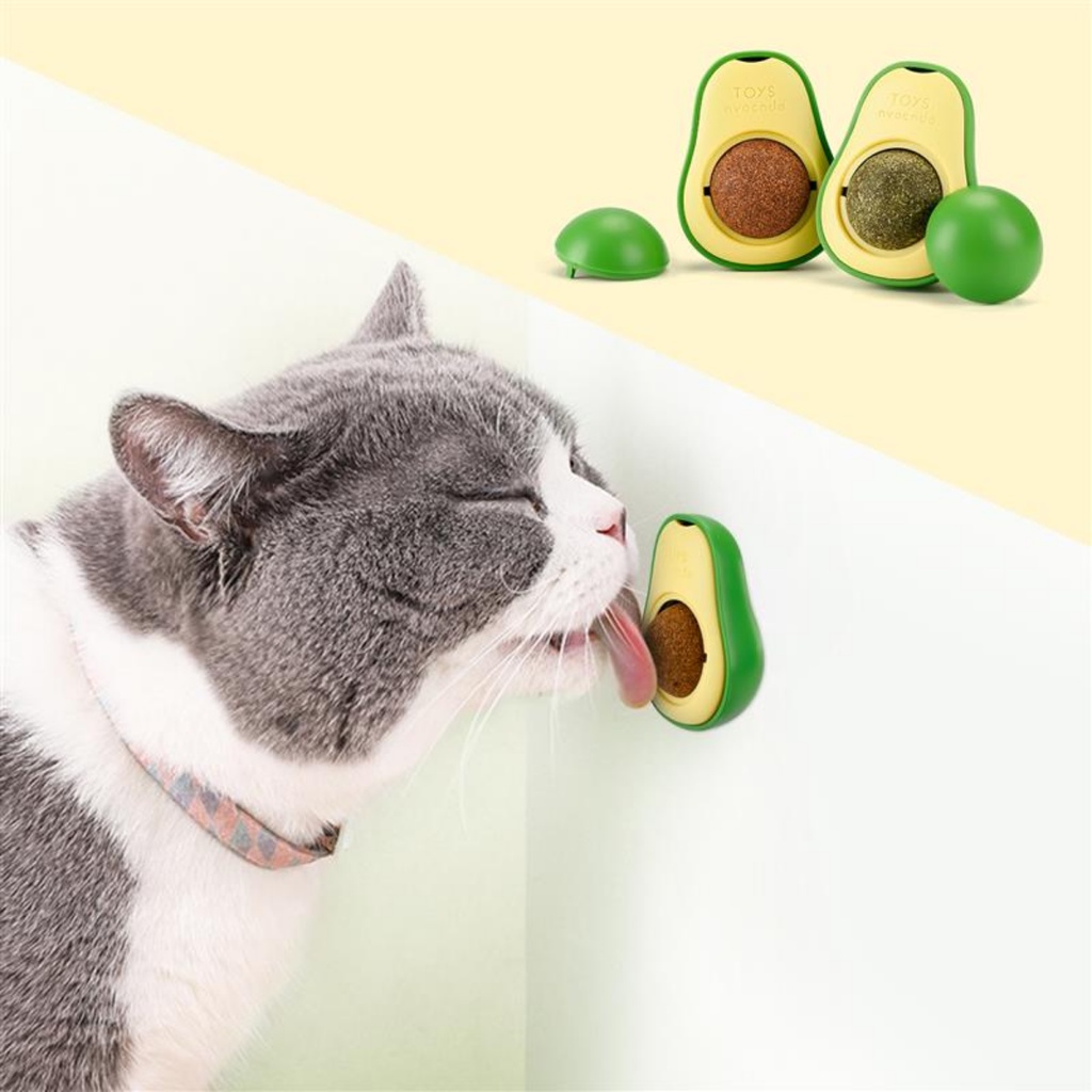 Abacate De Brinquedo Para Gatos Avocado Catnip Erva Natural 1 Uni