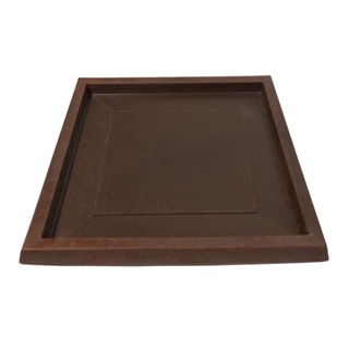 Prato Quadrado De Polietileno Para Vasos De Plantas 31cm
