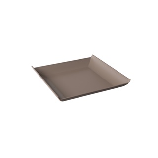 Prato Quadrado Casual Coza Cozy 16 x 16 x 2,5 cm Warm Gray