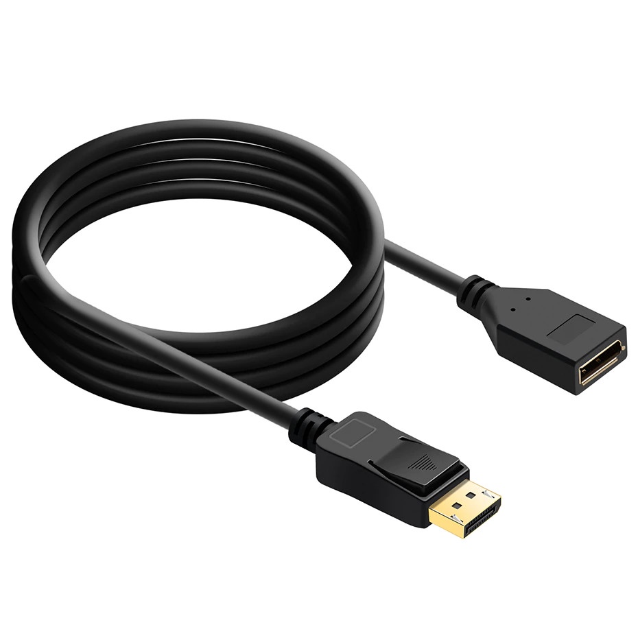 Cabo extensor Displayport macho femea 4k 144hz 0,5m 50Cm