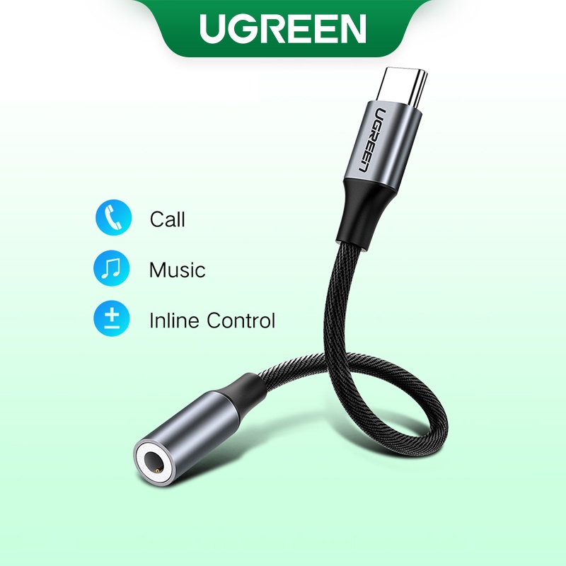 UGREEN ADAPTADOR DE AUDIO TIPO C MACHO A 3,5 MM