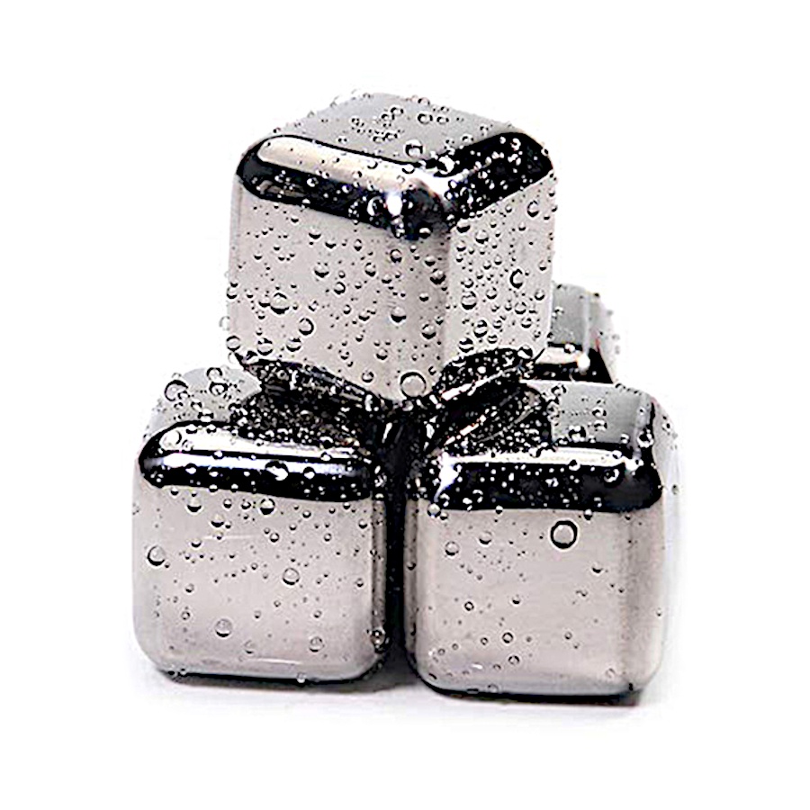 Pedra Cubo Gelo Aço Inoxidável Reutilizável