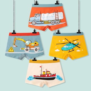 Cueca Infantil Boxer Estudante De Algodão Puro Meninos Shorts Bebê