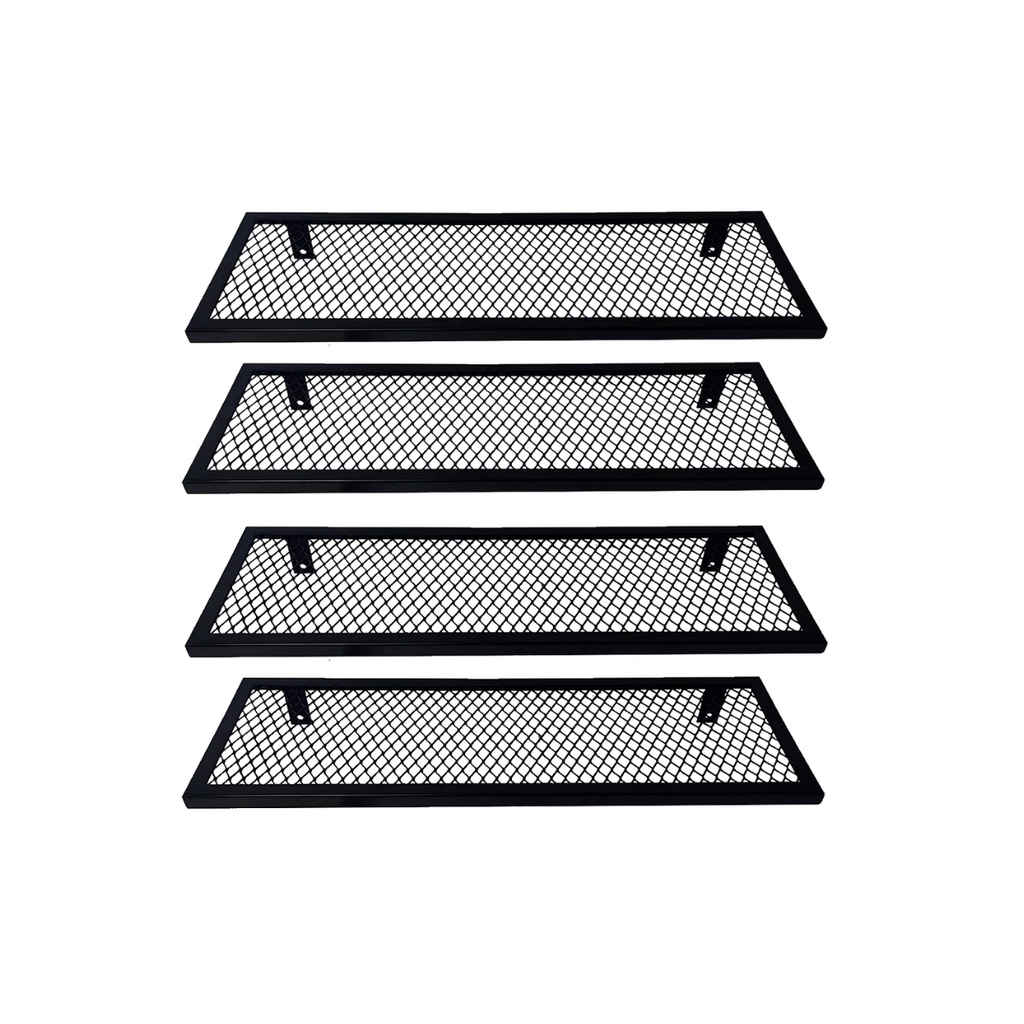 Prateleira NEW YORK Estilo Industrial c/ Grade 20x60cm - 4 Un