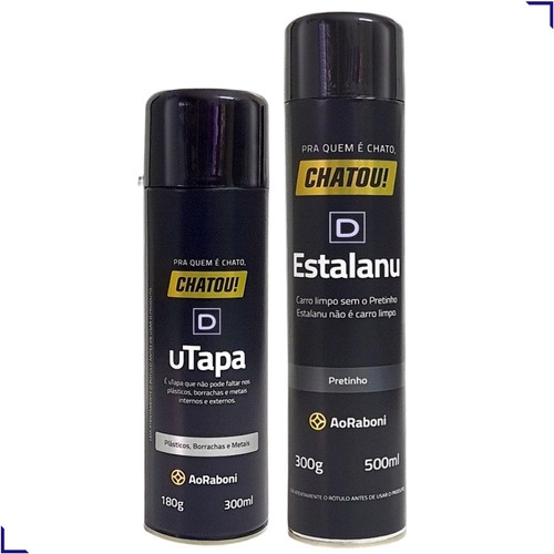 Pretinho Pneu Carro Estalanu Spray + Utapa Chatou! Ao Raboni | Shopee ...