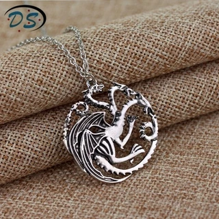 Colar Corrente Game Of Thrones Brasão Targary Simbolo