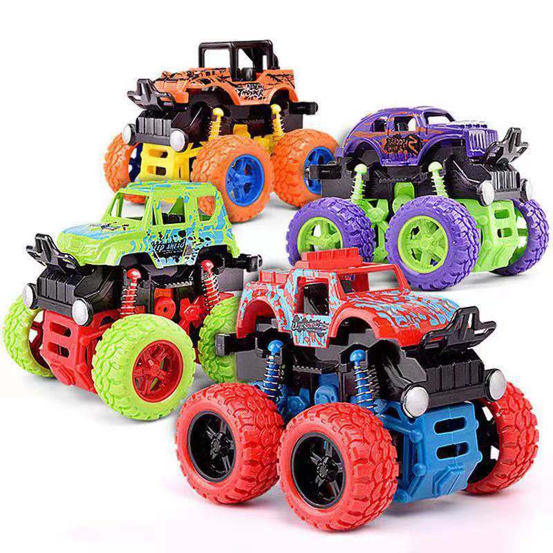 TOYANDONA Brinquedos De Carros De Acrobacias De Dupla Face Brinquedos De  Carros Para Crianças Trilha Bicicletas De Sujeira Plástico Verde Criativo  Carro De Acrobacias Carro Off-Road Modelo