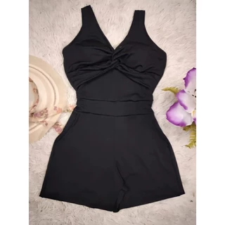 Macaquinho Plus Size Decote Varias Cores Com Lycra Estica 44 á 54