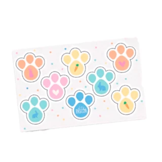 Cartela Adesiva Pegadas Coloridas G Bliss - 16 Adesivos - 2 unidades - Cromus Páscoa - Rizzo em Oferta na Shopee