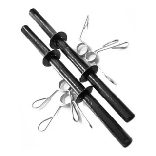 Par De Halter 40 Cm Barra Oca C/ Presilha Para Musculação (2 Unidades)