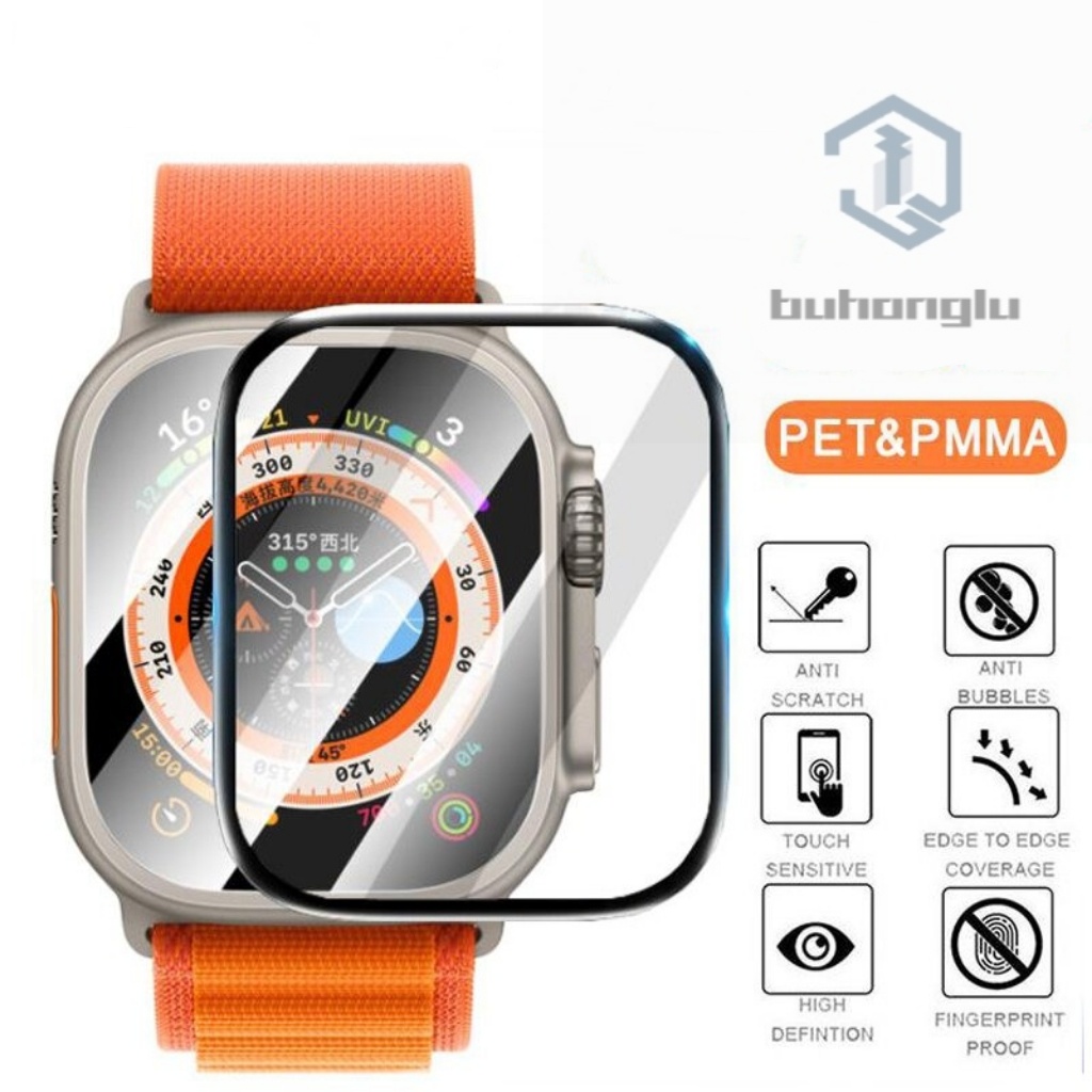 Pelicula De 3d Borda Preta p/Smartwatch Para Apple Watch ultra Séries 8 49mm