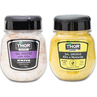 Kit Churrasco Sal Grosso Especial de Alho Thor 350Gr Cada