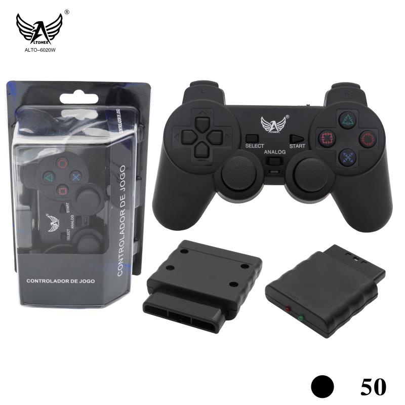 Controle Joystick Sem Fio Wireless Playstation 2 Ps2 altomex