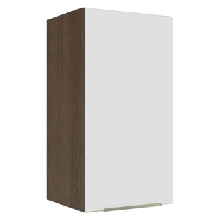 Armário Aéreo Madesa Lux 35 cm 1 Porta - Rustic/Branco Veludo em Oferta na Shopee