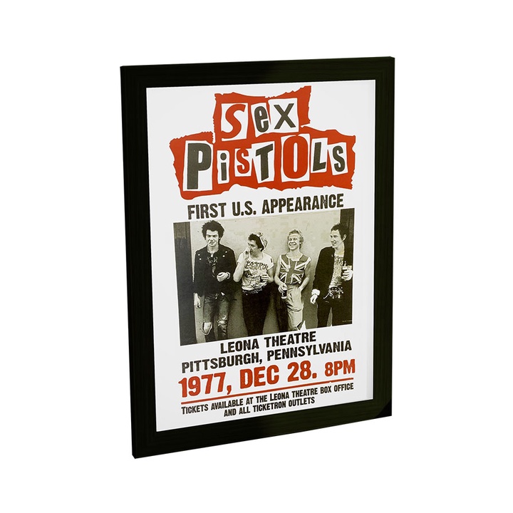 Quadro Decorativo Rock Sex Pistols 01 Poster C Moldura A4 Shopee Brasil