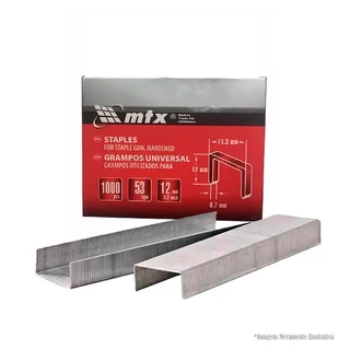 Grampos para Grampeador 106 de 12mm c/ 1000 PÇS 411229 MTX em Oferta na Shopee