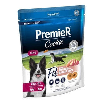 Imagem do produto Biscoito Premier Cookie Adulto Fit Frango E Batata Doce 250g no catálogo Master Pet