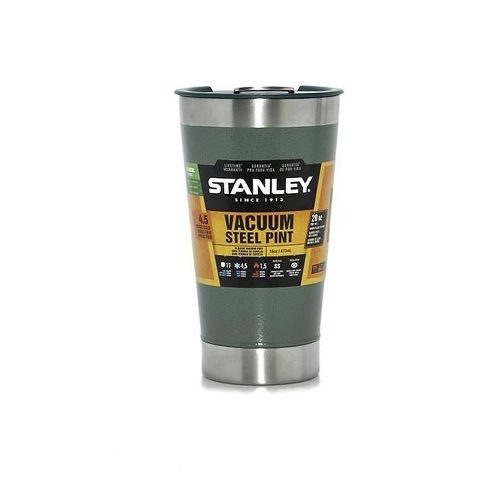 Copo Térmico para Cerveja com Tampa em Inox 473ml Stanley Verde - Spicy