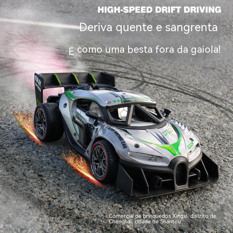 2.4G Carro De Controle Remoto Em spray Competitivo RC Drift De Alta  Velocidade Som De Corrida E Luz Modelo De Esportivo De Brinquedo Para  Crianças