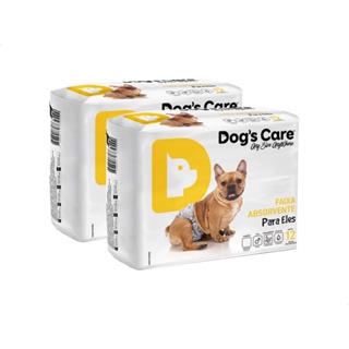 Fralda Descartável Higiênica P/cães Macho Dogs Care 24 Un GG