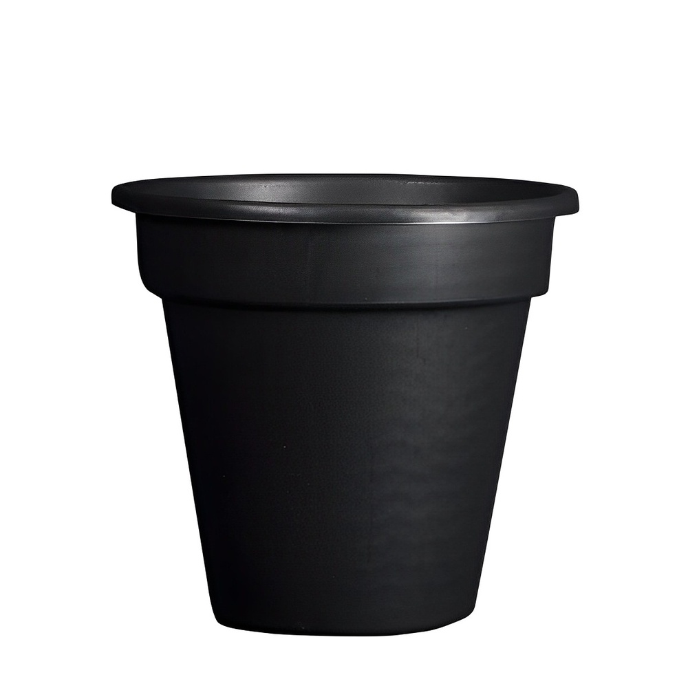 Vaso Balde Para Planta De Plastico Fundo N° 15 - Preto