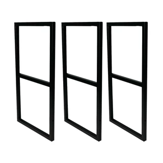 Suporte Duplo P/ Prateleira Estilo Industrial 60x29,5cm - 3 Unidades