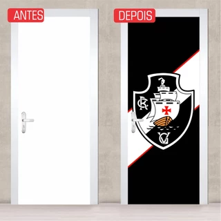 Adesivo Decorativo de Porta Parede Vidro Sala Cozinha Banheiro Casa Decoração Time Vasco da Gama