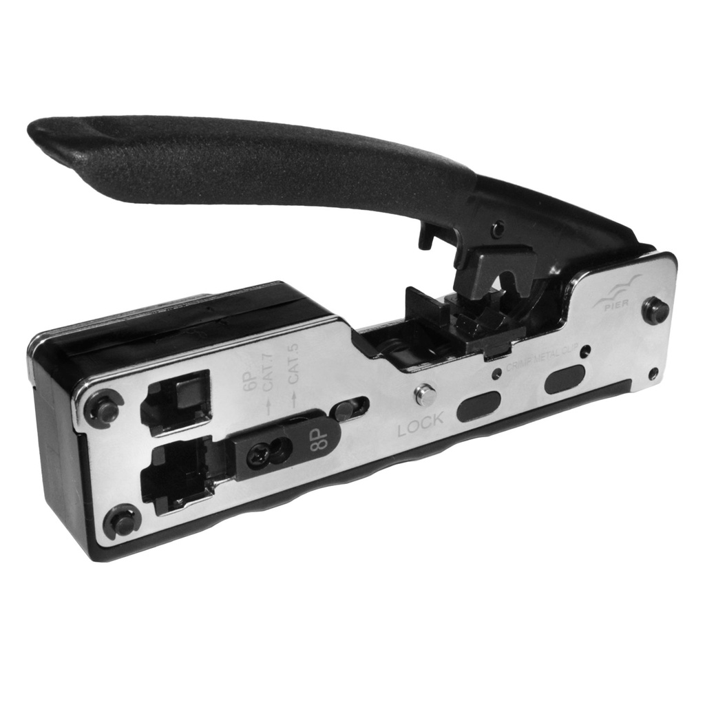 Alicate de crimpar profissional Multifunção para conectores RJ45 Cat5e ...