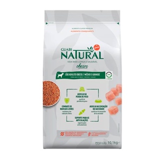 Ração Guabi Natural Cães Obesos Raças Mini e Pequenas - 10,1kg